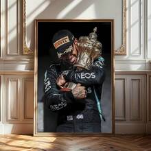 1pc Racing 44 L-Lewis H-Hamilton Poster Multi-Purpose Wall Art For Living Room Bedroom Office Hallway Bar Home Decor Gift,No Frame - Multicolor - View 7