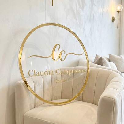 1 Biển Chào Mừng Đám Cưới Bằng Acrylic Tùy Chỉnh | Biển Thương Mại Với Đường Viền Vàng | Phong Cách Sang Trọng Vàng Hồng | Biển Trang Trí 3D Phù Hợp Cho Thẩm Mỹ Thẩm Mỹ, Có Thể Tùy Chỉnh Logo Và Tên Cửa Hàng: Trang Trí Salon Nối Mi và Làm Đẹp, Biển Hiệu Salon Làm Móng; Biển Acrylic Tùy Chỉnh Để Trưng Bày Nghệ Thuật Làm Móng Cá Nhân Hóa, Biển Hiệu Cửa Hàng Quần Áo, Tình Yêu Vĩnh Cửu