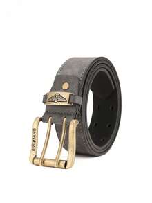 1条休闲商务双扣PU皮带，男女通用复古风格，适合日常佩戴或作为礼物 - BH1067 - 查看 19