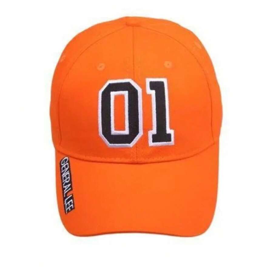 General Orange Embroidered Hat Good ' Boy Dukes Baseball Cap - A - View 1