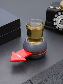 1pc Party Drinking Arrow Spinner Entertainment Drinking Game Set With Cup Gift, - Black - View 11