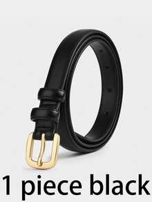 Women's Notched Quality PU Leather Belt, Suitable For Jeans, Dresses And Other Outfits - Multicolor - View 7