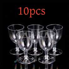 Bộ 60/50/30/20/10 chiếc ly uống nước trong suốt (180ml) - Ly cocktail/tráng miệng bền, có thể tái sử dụng - Thích hợp cho các bữa tiệc, đám cưới, sinh nhật, Giáng sinh - Xem 17