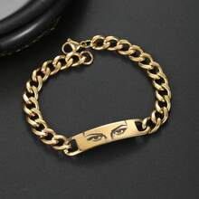 Personalized Eyes Photo Projection Bracelet Laser Engraved Stainless Steel Jewelry For Men And Women - Multicolor - View 12