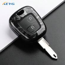 Ốp bảo vệ chìa khóa xe hơi bằng nhựa ABS vân sợi carbon, phù hợp với các dòng xe Peugeot 107, 206, 207, 307 và C1, C2, C3, C4. - Peugeot E - Xem 7