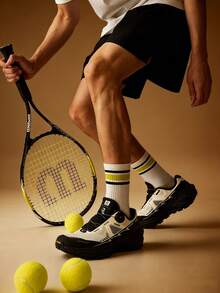 1 Pair Men's Mid-Calf Socks, All-Season, Soft Breathable Skin-Friendly, High Elasticity Moisture-Wicking, Durable Non-Binding, Suitable For Daily Commute, Casual, Basketball, Cycling, Hiking, Running, Men's Ideal Gift - Multicolor - View 9