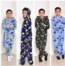 Boys' Winter Jumpsuit, Super Warm, Long Sleeves, Assorted Prints, Comfort And Thermal Protection - Multicolor - View 1