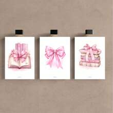 Kit 3 Quadro Decorativo Estudos Rosa Faculdade Livros Menina - TELECH - Visão 2