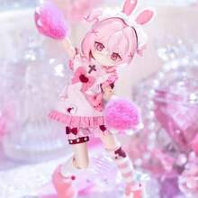 可愛寵物系列 BJD 盲盒，收藏級電子寵物遊戲世界 1/12 可動娃娃，可愛可動換裝娃娃收藏級人偶套裝，生日聖誕禮物 - 彩色 - 查看 7