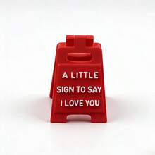 1pc 3D Printed Mini Decorative Sign, Romantic "I Love You" Mini Indicator Plate, Decoration, Valentine's Day Gift - Multiple Styles - View 8