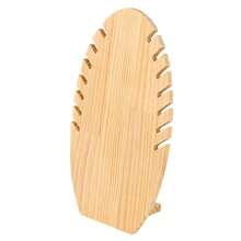 26*16*8.5cm Creative Wooden Jewelry Storage Stand, Universal For Necklaces, Earrings, Rings, Can Be Used As Desktop Decoration, 360-Degree Rotating For Easy Access - Màu Tím - Xem 5
