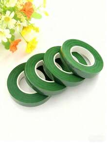 Set de 5 cintas florales de 170 cm, para envolver tallos de flores y manualidades florales, ramos de boda, colores: verde oscuro, verde claro, blanco, marrón - Multicolor - Ver 14