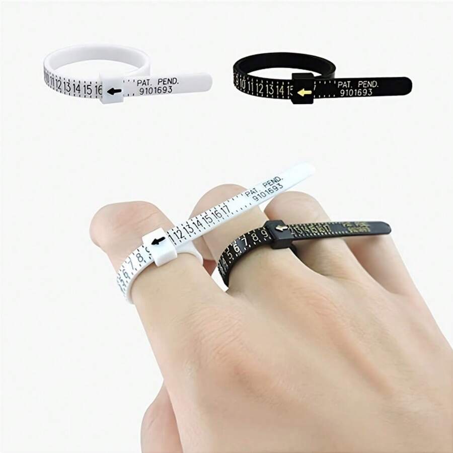 1/2/5/8 piezas Herramienta de medición reutilizable para ajustar el tamaño de anillos