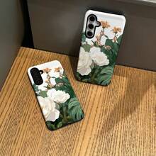 Funda para teléfono - Compatible con 17, 16, 15, 14, 13, 12, 11, Plus, Air, Pro, Max, Galaxy S21, S22, S23, S24, S25, S26 FE, Edge, Pus, Ultra, A05, A06, A07, A13, A14, A15, A16, A17, A26, A52, A53, A54, A55, A56, A32, A34, A35, A36, A71, Regalos perfectos Funda para Samsung Galaxy S25 Ultra 4G 5G con diseño de plantas, funda suave esmerilada negra para Samsung S23Ultra/S23Plus/S22/S22Plus/S22Ultra/S21/S21Plus/S21Ultra/S23/S24/S24Plus/S24Ultra/S20Fe/S24Fe/A16/A15/S25/S25Plus/S - Color mixto 1 - Ver 7