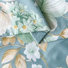 3pcs Floral Printed Bedsheet Set (Includes Pillowcase, Excludes Filler), 100% Polyester Fabric, Washable, Soft & Durable, Suitable For Bedroom Or Guest Room, Modern Minimalist Home Bedding - Happy Flower - View 7