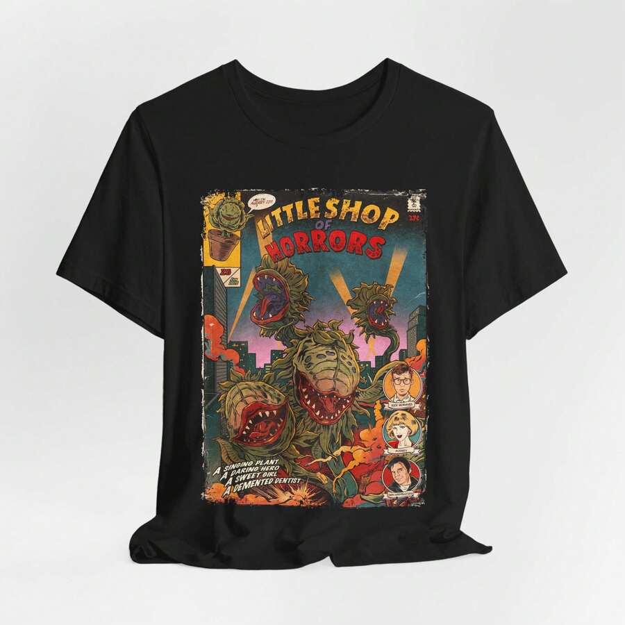 Little Shop Of Horrors T-Shirt Vintage Movie Graphic Tee - 彩色 - 查看 1