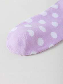 10 pares de calcetines cortos con lunares lindos, calcetines casuales de varios colores y de corte bajo para mujeres, de moda para varias ocasiones - Multicolor - Ver 8