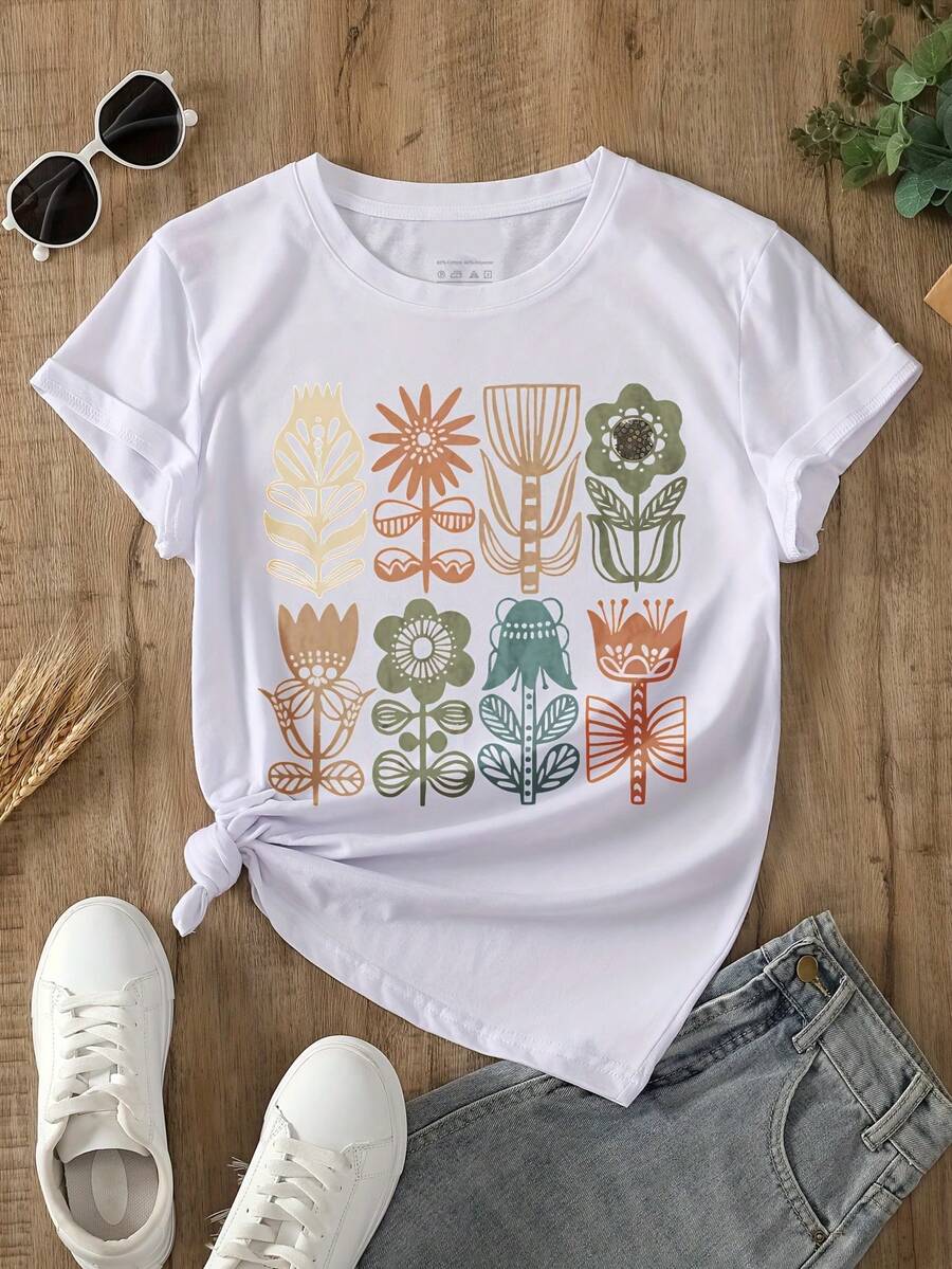 Women T-Shirts - White - View 1