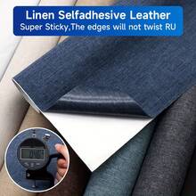 Băng vá vải lanh dài 3,3 feet, băng keo tự dính để sửa chữa vải, miếng vá lớn dùng cho việc tự sửa chữa tường, miếng vá vải lanh thô chống thấm nước để vá lỗ, rách, vết cào của thú cưng. - A - Xem 4