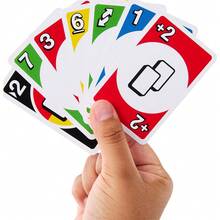 Mattel UNO DOS 第二版纸牌游戏，适合儿童和家庭，色盲人士也可使用，适合团体和聚会。 - HNN01 - 查看 7