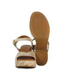 Women Heeled Sandals - Light Grey - View 3