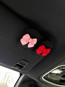 1個汽車收納袋，多功能時尚眼鏡架，緊湊省空間設計，雙卡槽，強力磁吸開關，方便取用，實用汽車內飾配件 - 車上款 - 查看 14