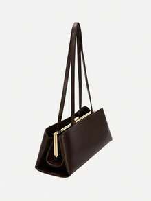 Bolso de mujer con asa de estilo retro - Café - Ver 2