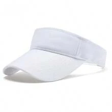 1pc Solid Color Sporty Visor Hat, UV Protection Large Brim Sun Cap, Breathable Outdoor Headwear For Men Women - Multicolor - View 10