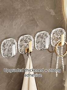 Móc treo tường hình hoa băng, móc treo khăn tắm, móc treo dụng cụ nhà bếp, móc treo đồ gắn tường. - Nhiều màu - Xem 3
