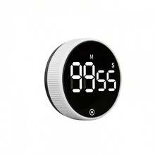 Timer Putar Magnetik Melingkar, Layar HD Besar, Desain Senyap, Timer Hitung Mundur untuk Belajar Memasak dan Memanggang di Dapur, Alas Anti Selip - 5 Pilihan Warna - MultiWarna - View 17