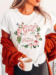 Women T-Shirts - [White] - View 11