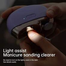 1 chiếc kìm cắt và đánh bóng móng tay điện 2 trong 1, máy cắt móng tự động sạc USB cho móng tay mịn màng, dụng cụ làm móng cầm tay tiện dụng tại nhà và khi đi du lịch. - Nhiều màu - Xem 9