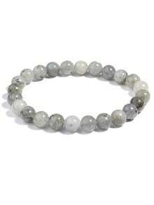 4-10mm naturstens helande armband, labradorit, sten för skydd, intuition och styrka, yoga meditationssmycken för kvinnor - Multifärgad - Visa 11