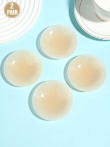 4 Pairs Reusable Silicone Nipple Covers With Breathable Holes, Invisible Anti-Show-Through Breast Pads For All Outfits - Multicolor - View 16