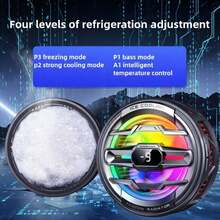 USB Semiconductor Phone Cooler With Magnetic Clip And Digital Display, Instantly Cools Down Your Phone - Multicolor - View 5