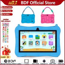 Máy tính bảng điện tử dành cho trẻ em/RAM 4GB + ROM 64GB/Máy tính bảng 7 inch/Bộ xử lý 4 nhân 1.3GHz/Android 13 MTK8321/Màn hình IPS độ phân giải cao 1280x800/Camera 2MP+5MP/Pin dung lượng lớn 4000mAh/Hỗ trợ WiFi, trò chơi giáo dục và kiểm soát của phụ huynh/Sử dụng nhựa ABS + Silicone BDF X2 (Bao gồm: Hộp đựng/Cáp dữ liệu/Sách hướng dẫn/OTG/Kim chọc thẻ) - Nhiều màu - Xem 2