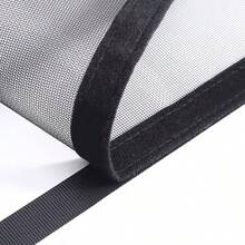1pc Summer Anti-Mosquito Mesh Net, Nano DIY Window Mosquito Net, Portable Installation Without Drilling, Adhesive Hook And Loop Mosquito-Proof Window Screen - Gray Mesh With Black Border - View 12