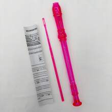 1pc Transparent Colorful 6-Hole/8-Hole Vertical Flute, Student Beginner Practice Instrument, 6-Hole/8-Hole Colored Flute, Craft Music Practice Educational Material - Multicolor - View 4