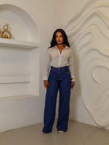 Wide Leg - Blue - View 2