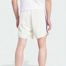 Adidas 復古三條紋運動短褲丨男子寬鬆休閒透氣速乾球褲 - 白色 - 查看 3