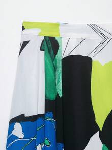 女士时尚百搭艺术多巴胺印花半身裙，特价促销，适合春夏穿着 - 彩色 - 查看 4