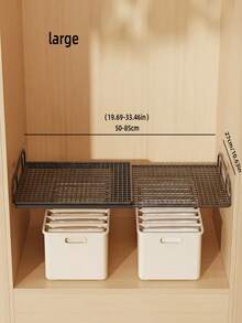 2026 Upgraded Sturdy Carbon Steel Expandable Wardrobe Storage Rack | Space-Saving Stackable Metal Shelving Unit, Adjustable Design, Suitable For Kitchen, Bedroom, Desk, Shoe Storage, Bookshelf, Closet, Compatible With Different Storage Systems,Bedroom Room Decor,Back To School - Multicolor - View 2