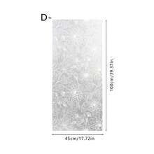 1pc White Lace Flower Static Cling Glass Film, Reusable Frosted Glass Sticker No Glue Suitable For Bathroom, Kitchen, Bedroom, Glass Doors, Home Office Decor, Beautify Room - Pearlescent Frosted Film - View 13