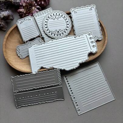 1 khuôn cắt giấy thủ công hình trang sách, khuôn cắt kim loại, khuôn dập nổi DIY, khuôn mẫu, khuôn cắt giấy để làm thiệp và trang trí album.