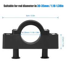 Heavy-Duty Kayak Canoe Outrigger Stabilizer Set – Robust Nylon Mount Brackets & Pole Clips – Increases Stability For Marine Boats, Fishing & Water Sports – Fits 30-35mm Rods - 2 Pack - View 5