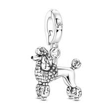 Mặt dây chuyền hình chó cưng, hạt charm hình chó Poodle dành cho nữ, phụ kiện vòng tay, dây chuyền tự làm, quà tặng trang sức cao cấp. - Vàng hoặc bạc - Xem 23