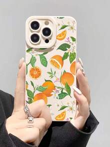 1pc Lemon Pattern Shockproof Thick Phone Case Compatible With IPhone 16/11/16pro/16plus/16promax/16e/15Promax/13/14/12/XS/XR/7G/8P, Galaxy S25/S25PLUS/S25 Ultra/A16/A36/A26/A56/A50/A12/A32/A52/A72/A51/A21S/A13/A14/S24/S24PLUS/S24Ultra,S22/A52/A53/A54/A55S23, 11/12Pro/12/12X/13Pro/14Pro/15Pro/, 10/9/Note9/12c/Note11pro/Note8Pro - Multicolor - View 3