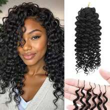 Easter Luxury  Deep  Human Hair Bundles Virgin Hair Extension 1pc High Grade Real Double Weft Hair Weave High Gloss Long Lifespan Hair Daily & Salon Quality Use Soft & Silky Premium Invisible Hair Extensions 22 Inch 120g Knotless Pre-Separated Crochet 3c4a Water Curly Hair Lightweight Reusable Virgin Hair Extensions For Women Natural Black Color Gifts Hair Accerssories Christmas Decrotions Burmese Curly Crochet Human Hair Knotless Pre-Separated Feather Human Crochet Hair Lightweight Reusable Will Give You Shining Look For Daily Life, And Theme Parties And So On Pelucas De Cabello Glueless Human Hair Wig Wavehuman Hair Wig Human Hair Weft Real Hair Extensions Clip In Hair Weft Keratin Bond Hair Weft Seamless Hair Weft Christmas Glitter Hair Xmas Hair Accessories Crimson Red Human Hair Volumizing Hair Weft Christmas Human Hair Weft - Crimson Red Bouncy WaveLuxe Gifts For Moments That Matter. #PremiumGifts Your 2026 Beauty Glow-Up Awaits. - Natural Black - 查看 1