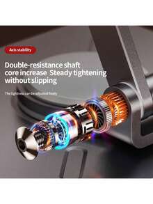 可调节旋转折叠平板电脑支架 - 通用支架，适用于 Pro 12.9/11 英寸、Air/Mini、Apple 15/14/13 英寸手机和平板电脑 - 坚固的铝合金材质 - 查看 4