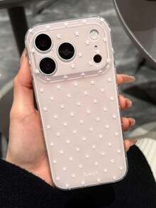 Ốp lưng điện thoại hình ngôi sao dễ thương phong cách Y2K, bóng bẩy, tương thích với iPhone 17 Pro Max, 17 Pro 17, 16 Pro Max, 16 Pro 16, 15 Pro Max, 15 Pro Max, 15 Pro 15. Thiết kế đơn giản, bảo vệ ống kính, vỏ mềm. - Hồng - Xem 2